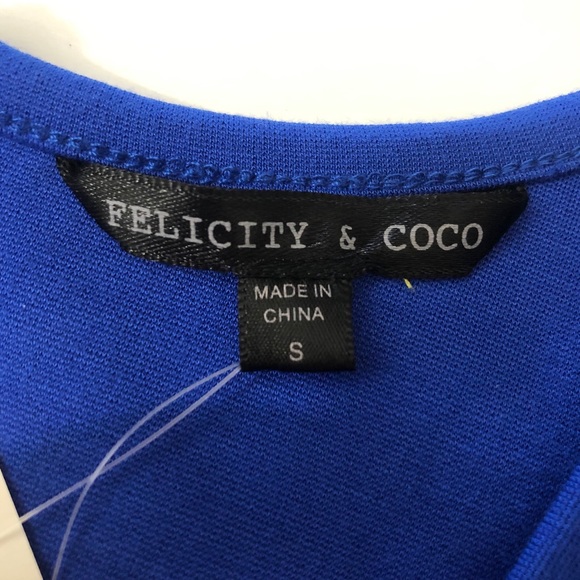 Felicity & Coco Brilliant Blue Skirt Ponte Dress - Picture 8 of 15